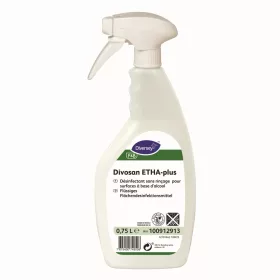   Divosan ETHA-plus 0.75L - Etanol alapú általános fertőtlenítőszer felületek rendszeres fertőtlenítésére