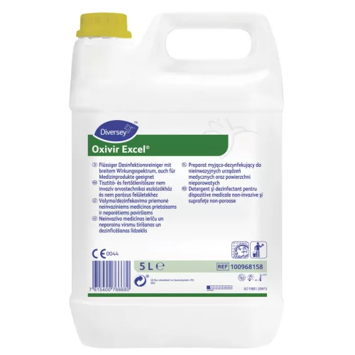 Oxivir Excel Conc hidrogén-peroxid alapú, folyékony tisztító-, fertőtlenítőszer koncentrátum 5L (2db/karton)