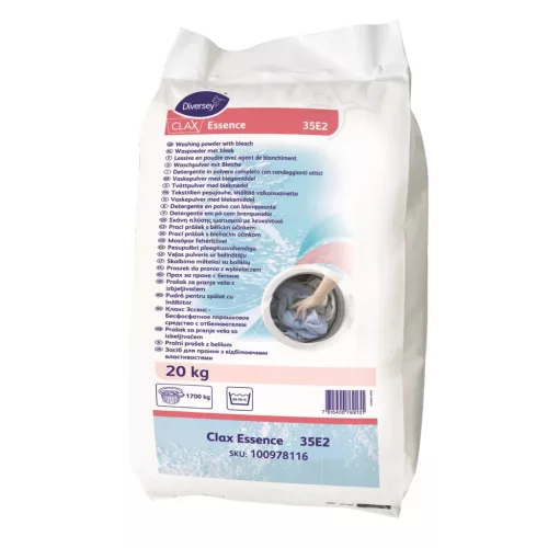 Clax Essence 35E2 20kg - Foszfátmentes mosópor fehérítővel