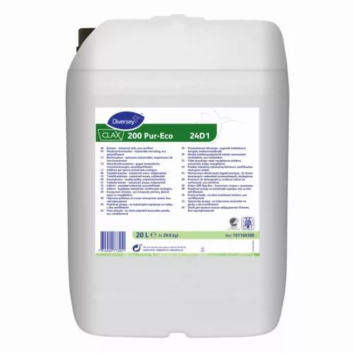 Clax 200 Pur-Eco 24D1 20L - Mosási hatékonyságnövelő erősen szennyezett textíliákhoz, eco minősítésű