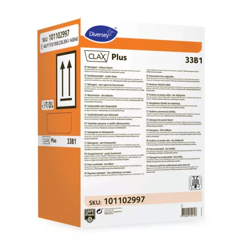 Clax Plus 33B1 mosószer fehérítő nélkül Safepack kiszerelésben 10L