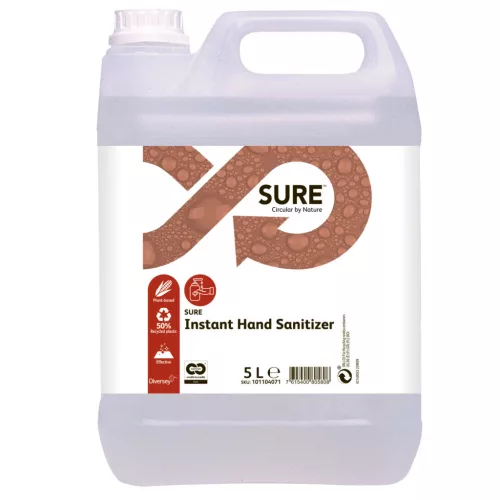 Sure Instant Handsanitizer tejsav alapú, alkoholmentes kézfertőtlenítő 5L (2db/karton)