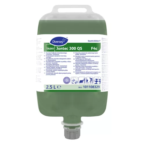 TASKI Jontec 300 QS F4c 2.5L - Fékezett habzású, semleges kémhatású padlótisztítószer koncentrátum QuattroSelect® kiszerelésben