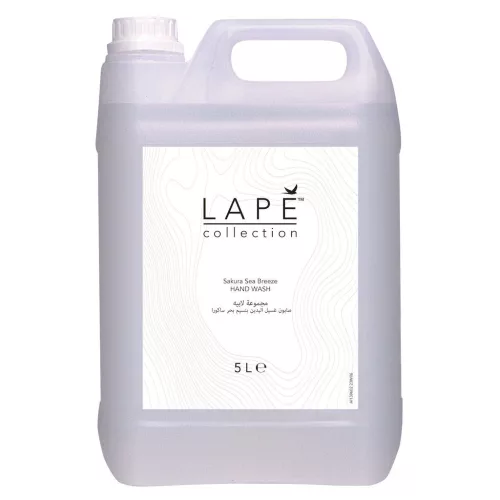 LAPĒ Collection Sakura Sea Breeze frissítő, trendi illatú folyékony szappan 5L (2db/karton)