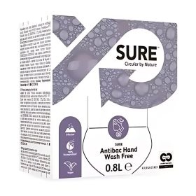   Sure Antibac HandWash Free tejsav alapú, fertőtlenítő hatású folyékony szappan, 100%-osan lebomló 800ml