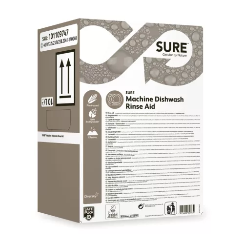 Sure Machine Dishwash Rinse Aid 10L folyékony savas öblítőszer gépi mosogatáshoz