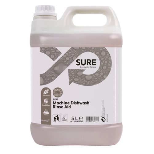 SURE Machine Dishwash Rinse Aid folyékony savas öblítőszer gépi mosogatáshoz (2db/karton)