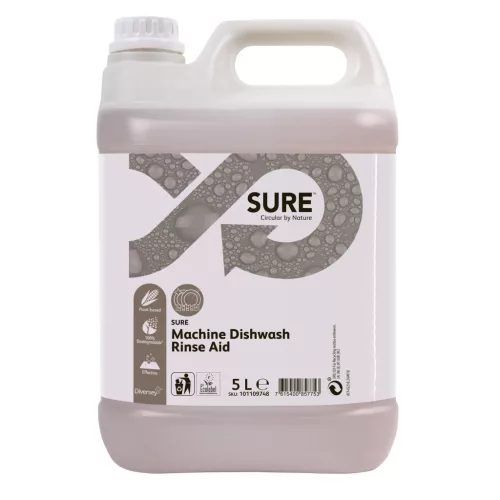SURE Machine Dishwash Rinse Aid folyékony savas öblítőszer gépi mosogatáshoz (2db/karton)