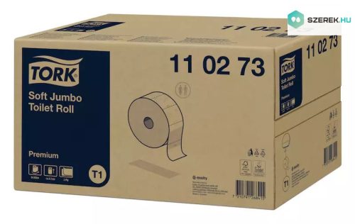 Tork toalettpapír T1 Jumbo Premium soft, 2r., fehér, 360m/tek, 6tek/karton