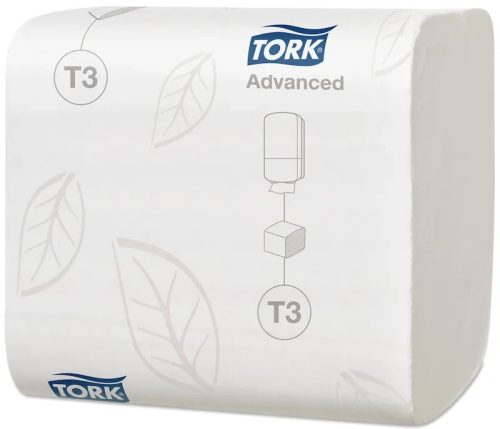 Tork toalettpapír T3, hajtogatott Advanced Folded 2 rétegű, 19X11cm lapméret, 252lap/csg, 36csg/karton