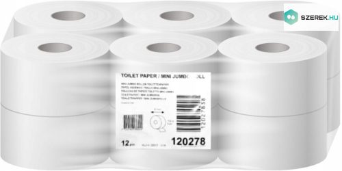 Tork toalettpapír T2 mini Jumbo Advanced - 2r., fehér, 170m/tek, 12tek/karton