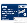 Tork kéztörlő tömörített H2 Soft Multifold Premium, 2r., 200lap/csg, 12csg/karton