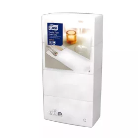   Tork evőeszköztartó Premium White Cutlary 39X39, fehér, textilutánzatú, 200 lap/csg, 6csg/karton