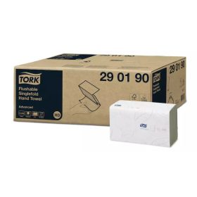   Tork kéztörlő H3 Z hajtogatású, toalettbe dobható Advanced extra fehér - 2r, 250 lap/csg, 15 csg/karton