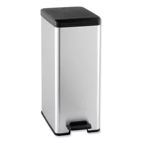 Curver szemetes pedálos 40L Slim, fémhatású