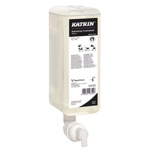 Katrin fertőtlenítő habszappan 2550 adag, 1L (6db/karton)