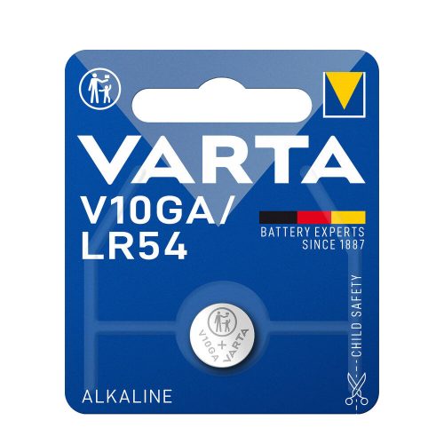 Elem Varta gombelem V10GA/LR54 alkáli (10db/csg)