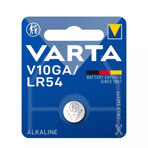 Elem Varta gombelem V10GA/LR54 alkáli (10db/csg)