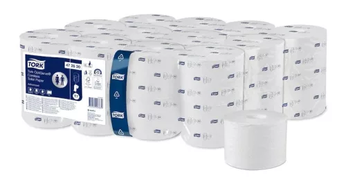 Tork toalettpapír T7 OptiServe belsőmag nélküli Mid-Size 2r., fehér, 94,3m/tek, 24tek/karton