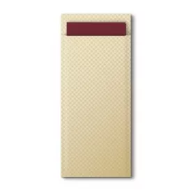   Tork evőeszköztartó Advanced 2r., 39X23cm, KRÉM+burgundi színű szalvéta, 100lap/csg, 5csg/karton