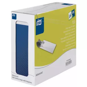   Tork evőeszköztartó Advanced 2r., 39X23cm, SÖTÉTKÉK+FEHÉR színű szalvéta, 100lap/csg, 5csg/karton