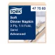 Tork szalvéta Soft Dinner 3r., 39X39, CSONT, 100db/csg, 12csg/karton