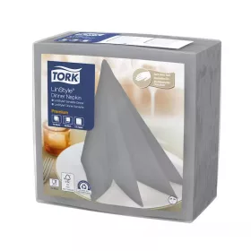   Tork szalvéta Linstyle, premium textilhatású, SZÜRKE, 39/1, 50db/csg, 12csg/karton