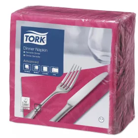   Tork szalvéta Dinner Advanced 39X39, RÓZSASZÍN, 150 lap/csg, 12csg/karton