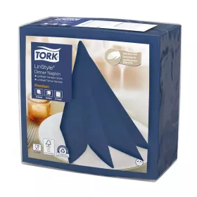   Tork szalvéta Linstyle, premium textilhatású, KÉK, 39/1, 50db/csg, 12csg/karton