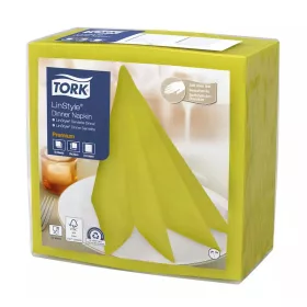   Tork szalvéta Linstyle, premium textilhatású, PISZTÁCIA, 39/1, 50db/csg, 12csg/karton