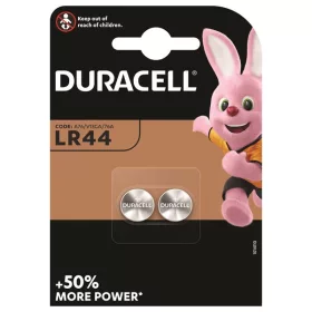 Duracell gombelem alkáli LR44 1,5V-os (2db/csg)