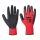 Kesztyű mártott latex, Flex Grip Latex Glove, piros/fekete "S" (12 pár/gyűjtő)