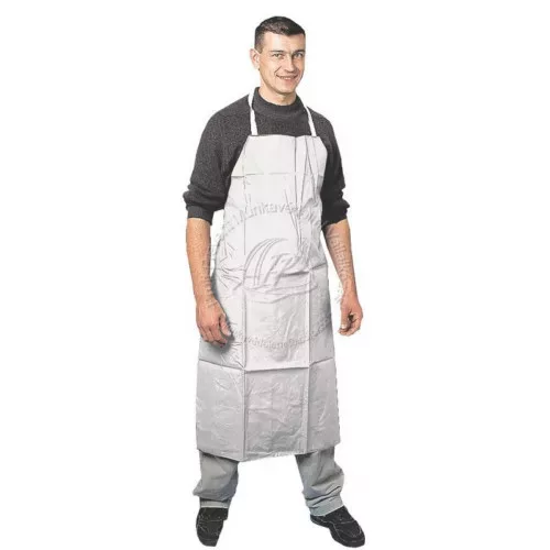 Mosogató kötény sav- és lúgálló PVC fehér 110X75cm (50db/karton)