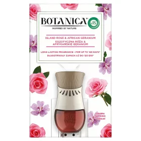   Air Wick Botanica légfrissítő készülék & utántöltő Szigeti rózsa és Afrikai geránium illatú 19 ml