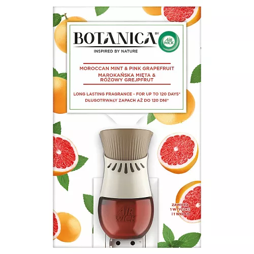 Air Wick Botanica légfrissítő készülék & utántöltő  grapefruit és marokkói menta illatú 19 ml