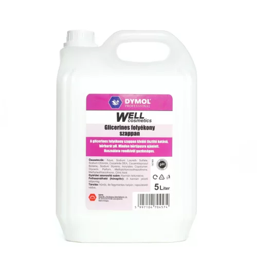 Dymol Well folyékony szappan 5L (96kanna/raklap) glicerines