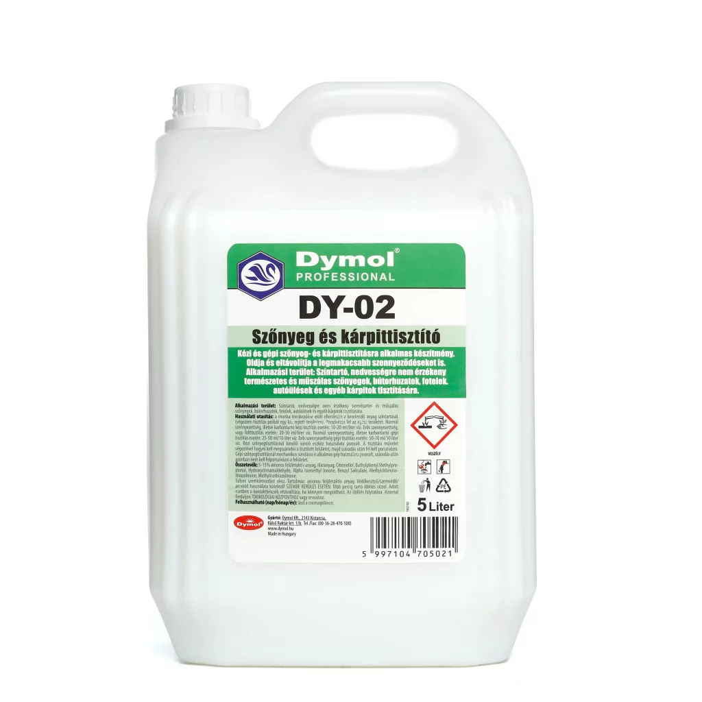 Dymol DY-02 Szőnyegtisztító koncentrátum 5L (96kanna/raklap)