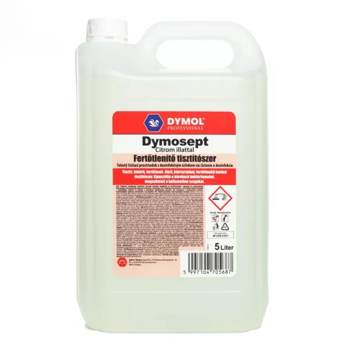 Dymol Dymosept fertőtlenítő tisztítószer 5L (96kanna/raklap) citrom