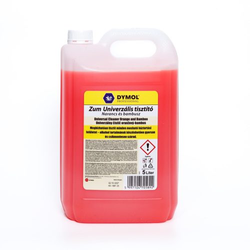 Dymol Zum univerzális tisztítószer alkoholos 5L (96 kanna/raklap) narancs és bambusz