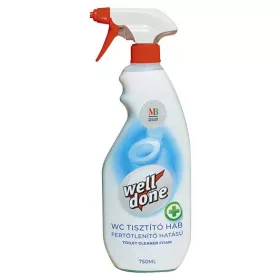   Well Done WC tisztító hab szórófejes, fertőtlenítő hatású 750ml (18db/karton)