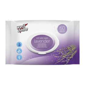   Well Done nedves toalettpapír 60db/csg, (36csg/karton) levendula