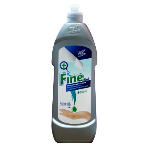 Well Done fertőtlenítő kéztisztító Fine Sol 500ml (20db/karton)