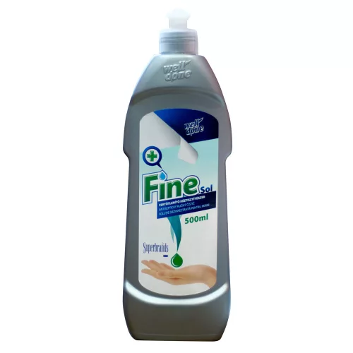 Well Done fertőtlenítő kéztisztító Fine Sol 500ml