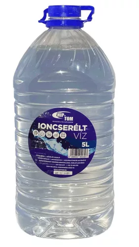Hip-Tom ioncserélt víz 5L (120 kanna/raklap)