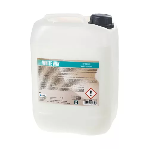 White Way fertőtlenítő hatású, folyékony mosószer, klórmentes, kellemes illatú, baktericid, fungicid hatású 5kg