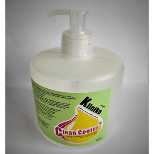 Clean Center Kliniko-Sept fertőtlenítő kéztisztító szappan 0,5L (8db/karton)
