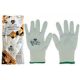 Kesztyű Safety First ujjbegy mártott FEHÉR "S" (12 pár/karton)