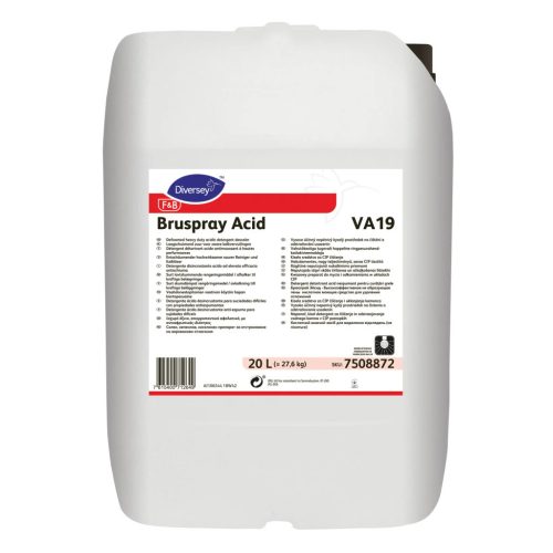 Bruspray Acid VA19 20L - Habzásmentes, nagy teljesítményű, savas CIP tisztító