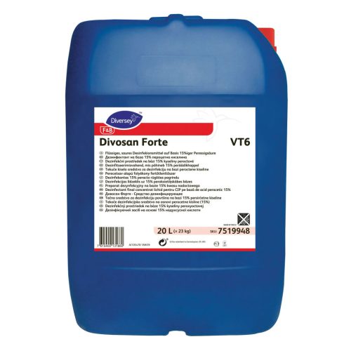 Divosan Forte VT6 20L - Perecetsav alapú folyékony fertőtlenítőszer