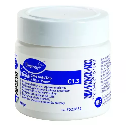 Suma Café AutoTab C1 eszpresszógép-tisztító tabletta 2.0gx15mm 60db/csg (2csg/karton)